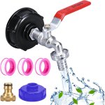 Accessoire de réservoir ibc 1 / 2 1000 l avec adaptateur de robinet 3 / 4 , couvercle d'adaptateur, ... Accessoire de réservoir ibc 1 / 2 1000 l avec adaptateur de robinet 3 / 4 , couvercle d'adaptateur, ...
