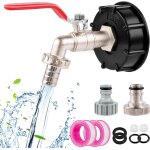 Accessoire de réservoir ibc, robinet d'écoulement ibc, 3 / 4 , en laiton, adaptateur de réservoir ibc, ... Accessoire de réservoir ibc, robinet d'écoulement ibc, 3 / 4 , en laiton, adaptateur de réservoir ibc, ...