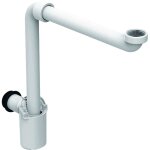 Accessoires - siphon � tube plongeur, mod�le gain de place, g 1 1 / 4, diam�tre 40 mm, blanc 151. 117. ...