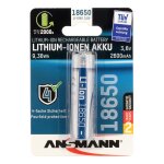 Accu li - ion 18650 3. 6v 2600mah x1 ansmann
