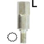 Adaptateur 11 dents - se monte avec notre renvoi d'angle universel 1602042, lagueuse 1603093 et lamier ...