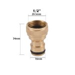 Adaptateur d'arrosage de jardin en laiton, connecteur rapide de filetage 1 / 2 3 / 4 , tuyau en cuivre ... Adaptateur d'arrosage de jardin en laiton, connecteur rapide de filetage 1 / 2 3 / 4 , tuyau en cuivre ...