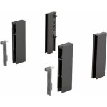 Adaptateurs designside pour tiroir arcitech - h124 mm - anthracite hettich