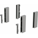 Adaptateurs designside pour tiroir arcitech - h124 mm - argent hettich