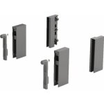 Adaptateurs designside pour tiroir arcitech - h92 mm - anthracite hettich