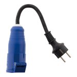 Adaptateur femelle cee17 en mle 16a 2p + t - zenitech