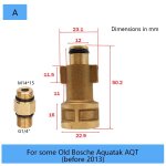 Adaptateur mle pour nettoyeur haute pression, buse de connecteur  dgagement rapide, gnrateur de ...