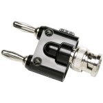 Adaptateur de mesure bnc mle - banane mle 4 mm