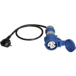 Adaptateur de mesure prise m�le + contact de protection - femelle cee cara