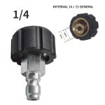 Adaptateur pour nettoyeur haute pression, accessoire de connexion rapide 1 / 4 pouces, à dégagement immédiat, ... Adaptateur pour nettoyeur haute pression, accessoire de connexion rapide 1 / 4 pouces, à dégagement immédiat, ...