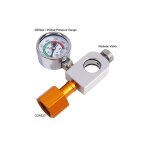 Adaptateur de recharge soda co2 avec grand manom�tre pour bouteille de co2 rose, pour r�servoir duo terra ...