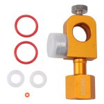Adaptateur de remplissage de co2 cga320 avec manomtre, adaptateur rapide de recharge de soude pour carbonateu ...