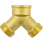 Adaptateur de robinet - ferrestock - fskrs001 - double sortie - filetage m�le 3 / 4