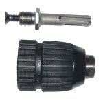 Adaptateur sds + avec mandrin automatique de 13mm extra mors acier pour marteau perforateur � emmanchement ...