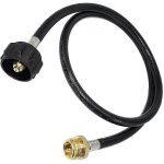 Adaptateur de tuyau de propane, connecte un barbecue de 1 lb a une bouteille de gaz de 20 lb, pour gril ... Adaptateur de tuyau de propane, connecte un barbecue de 1 lb a une bouteille de gaz de 20 lb, pour gril ...