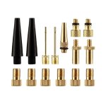 Adaptateur de valve de pneu de v�lo adaptateur de pompe � v�lo 15 pi�ces or