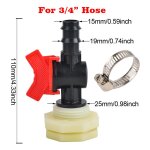 Adaptateur de vanne de cloison joendocwater, baril de pluie en pvc, connecteurs de proximit prcieux, ...