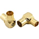 Adaptateur vidéo oehlbach antenna ad 90 - connecteur d'angle coaxial (lot de 2) Adaptateur vidéo oehlbach antenna ad 90 - connecteur d'angle coaxial (lot de 2)