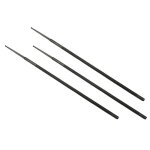 Aerzetix: jeu de 3 lime d'affutage pour chaine de a tronconneuse / ronde 200x5. 5mm