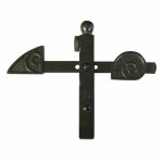 Afbat - arr�t de portail a bascule a sceller r�glable noir