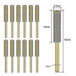 Affuteuse de chaine de tronconneuse dremel, lot de 12 meches diamantees, affuteuse de chaine de precision ...