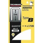 Agrafes fil fin type b 6mm
