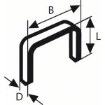 Agrafes à fil plat type 54, 12, 9 x 1, 25 x 6 mm bosch 2609200218 Agrafes à fil plat type 54, 12, 9 x 1, 25 x 6 mm bosch 2609200218