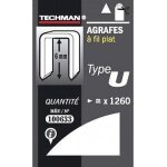 Agrafes fil plat type u 6mm Agrafes fil plat type u 6mm