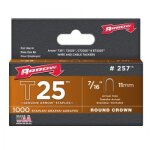 Agrafes rondes t25 pour c�bles 6 mm - longueur 11 mm arrow