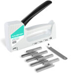 Agrafeuse murale haushof, l�g�re de type 53, avec repoussoir, agrafes 800 pi�ces de 8mm pour la d�coration ...