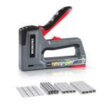 Agrafeuse murale multifonction 6 en 1 avec 4000 agrafes workpro, agrafeuse manuelle pour fixer le materiel, ...