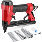 Agrafeuse pneumatique avec 1500 agrafes workpro, pistolet � clouer pneumatique utilis�e les agrafes de ...