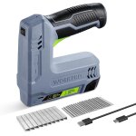 Agrafeuse sans fil 3, 6v 2000 mah avec 2000 agrafes workpro, agrafeuse multifonction 2 en 1 compatible ...