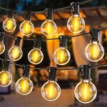 Aiou - lot de 3 guirlande lumineuse extrieure, longueur totale 54m guirlande guinguette 90 + 9 ampoules ...