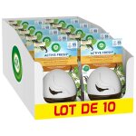 Air wick lot de 10 diffuseurs continu active fresh vanille flacon de 75 ml Air wick lot de 10 diffuseurs continu active fresh vanille flacon de 75 ml