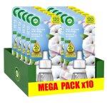 Air wick lot de 10 recharges diffuseur désodorisant electrique huiles essentielles coton et orchidée Air wick lot de 10 recharges diffuseur désodorisant electrique huiles essentielles coton et orchidée