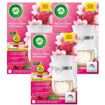 Air wick lot de 3 diffuseurs electrique dsodorisant huiles essentielles fleur de cerisier & framboise ...