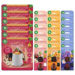 Air wick lot de 6 diffuseurs lumineux vanille 20ml + 3 recharges: vanille et framboise + fleur de citronnier ...