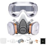 Airgearpro g - 500 masque de protection respiratoire r�utilisable, anti poussi�re, anti gaz avec filtres ...