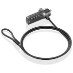 Aisens aslk - d40n03 - bk c�ble antivol noir 1, 5 m