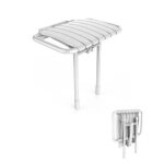 Akw - sige de douche  lattes rabattable blanc bama (accessibilit pmr)