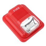 Alarme incendie sonore et lumineuse 12v 24v, led intgre, sirne d'avertissement d'incendie trs forte ...