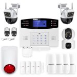 Alarme maison sans fil gsm et 3 camras double objectif