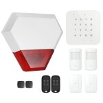 Alarme maison sans fil wifi et gsm 4g connect�e casa avec sir�ne ext�rieure - kit 7