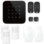 Alarme maison wifi et gsm 4g sans fil connect�e casa noire - kit 5