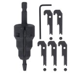 Alésoir de conduit électrique, tige de 1 / 4 de pouce, kit d'outils d'alésoir de tuyaux en acier à haute ... Alésoir de conduit électrique, tige de 1 / 4 de pouce, kit d'outils d'alésoir de tuyaux en acier à haute ...