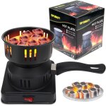Allume charbon electrique, plaque chauffante 450 - 600w allume - charbon electrique barbecue charbon ...