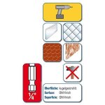 Alpen foret de per�age pour carrelage et verre, 28900300100