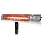 Alpina radiateur electrique 2000w - terrasse - infrarouge - avec télécommande - monté au plafond ou mur ... Alpina radiateur electrique 2000w - terrasse - infrarouge - avec télécommande - monté au plafond ou mur ...