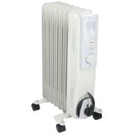 Alpina radiateur electrique chauffage d'appoint avec thermostat 1500 watt blanc